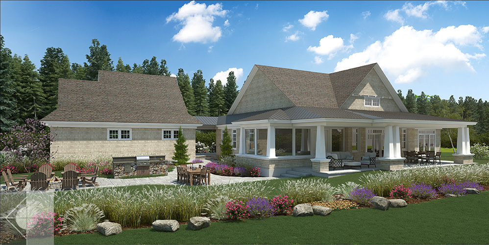 Boothbay, Maine home designed by Phelps Architects.